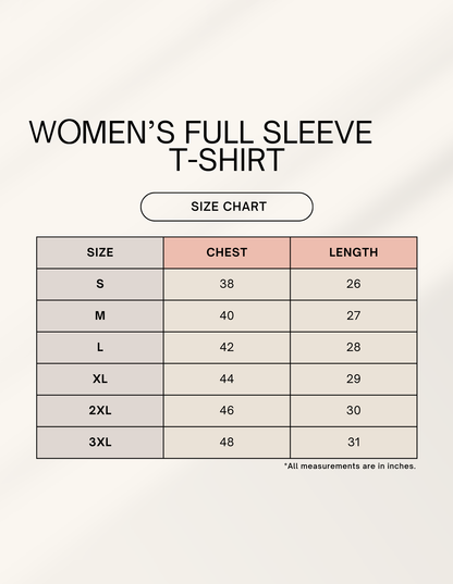 Women's Full Sleeve T-Shirt